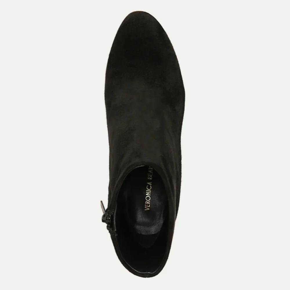 Veronica Beard Dali Black Suede Platform Ankle Boots Size 8 New - Picture 3 of 11